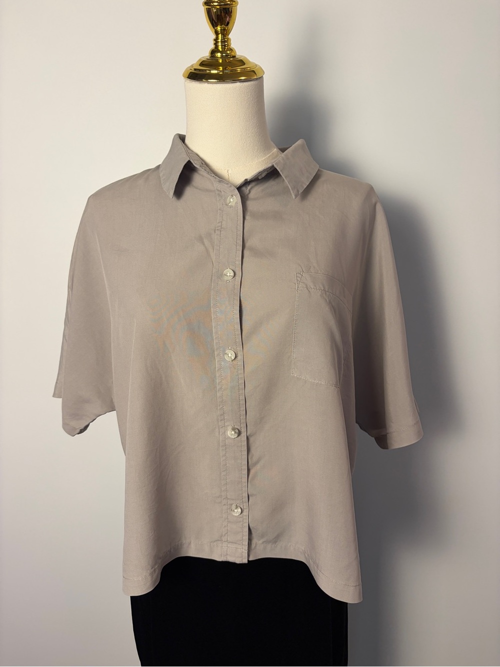 Thread and Supply Button Down Short Sleeve 100% Lyocell Size XL
